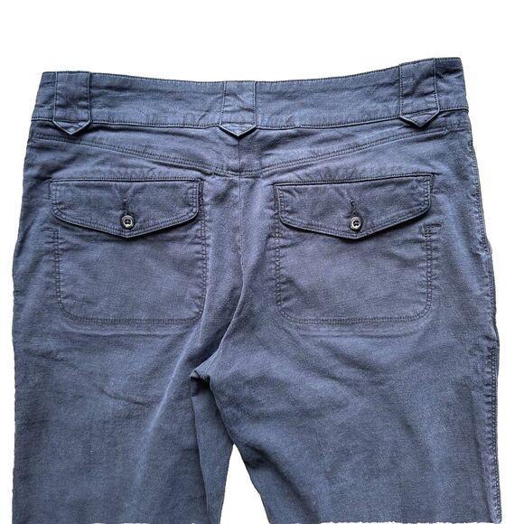 Patagonia Cropped Pants Size 6 Black Hemp Blend Lagenlook - Picture 6 of 16
